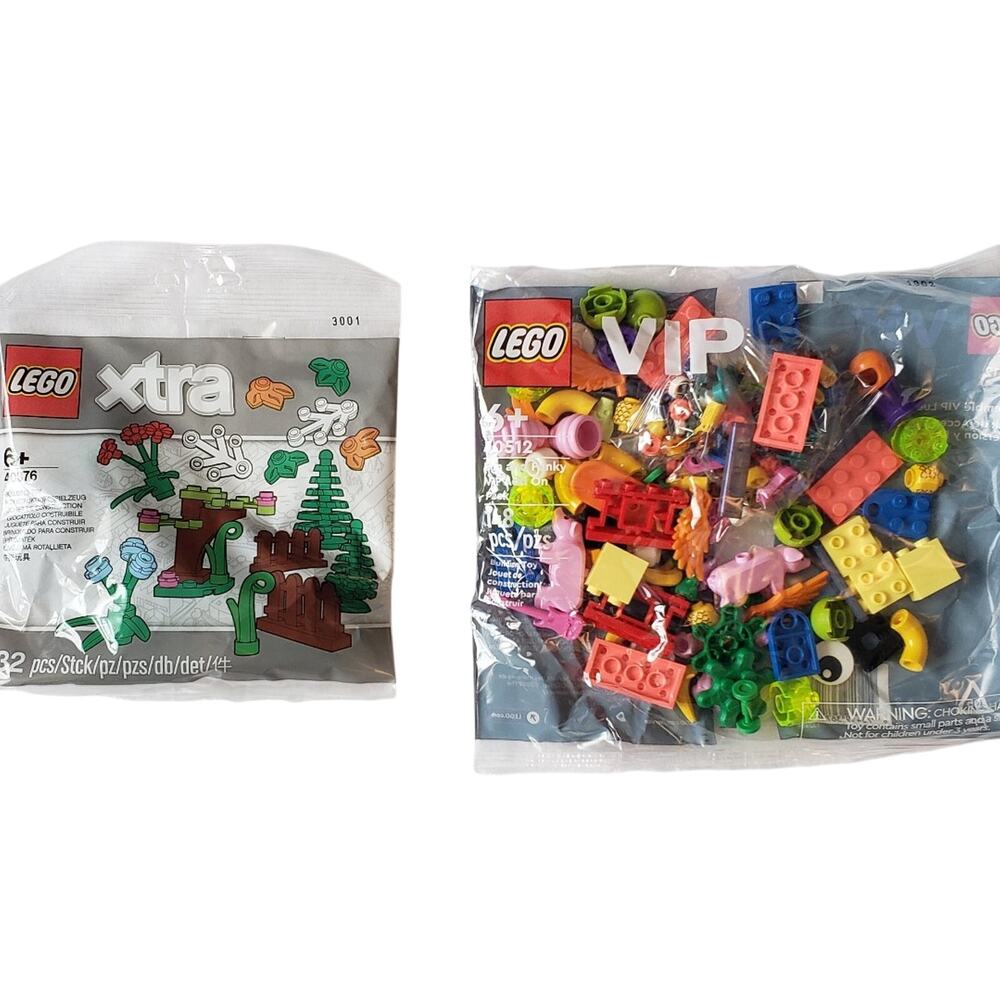 LEGO 40376 Xtra Landscaping Pack & 40512 Fun and Funky VIP Add On Pack New